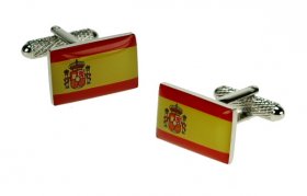 Cufflinks - Spanish Flag